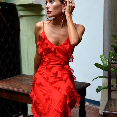 Zara - Dress with Ruffles