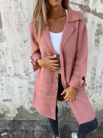 Isabella™ | Casual Long Coat with Lapels