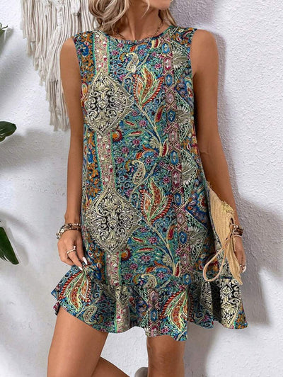 Breezaya Women's Backless Sleeveless Dress With Tie Back Design For Summer Vacation Beach Outfit