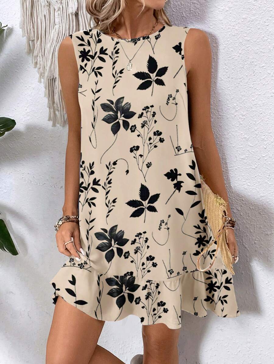 Breezaya Women's Backless Sleeveless Dress With Tie Back Design For Summer Vacation Beach Outfit