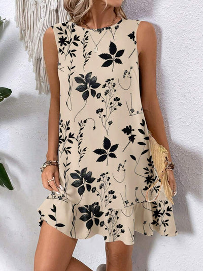 Breezaya Women's Backless Sleeveless Dress With Tie Back Design For Summer Vacation Beach Outfit