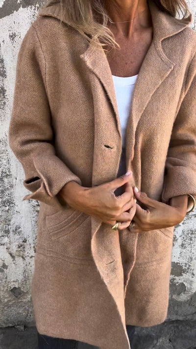 Isabella™ | Casual Long Coat with Lapels