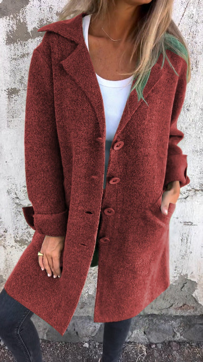 Isabella™ | Casual Long Coat with Lapels