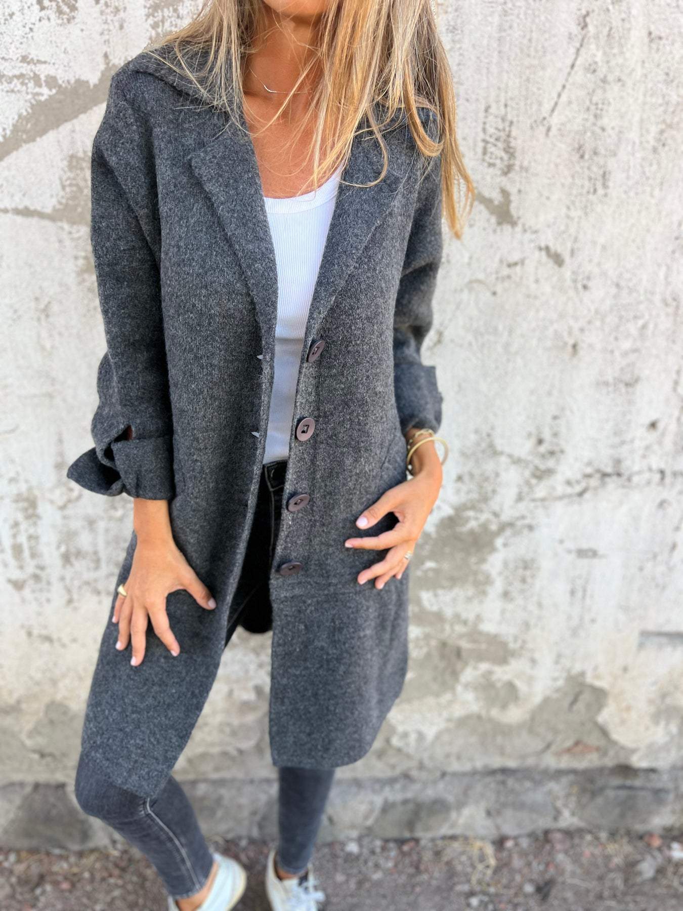 Isabella™ | Casual Long Coat with Lapels