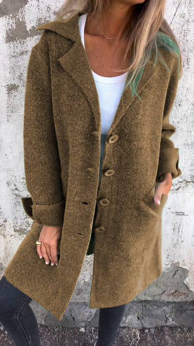 Isabella™ | Casual Long Coat with Lapels