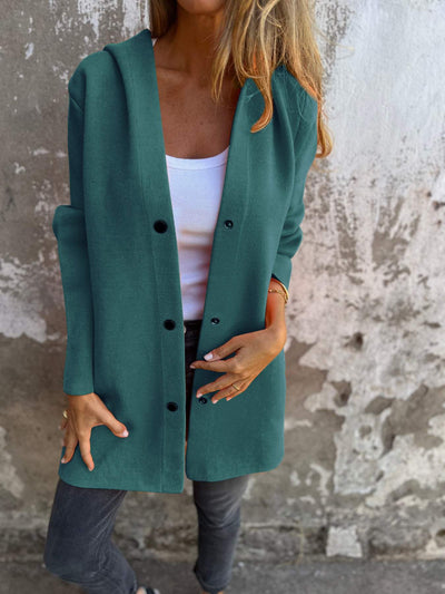 Lisabeth™ | Casual Single-Breasted Blazer with Hood