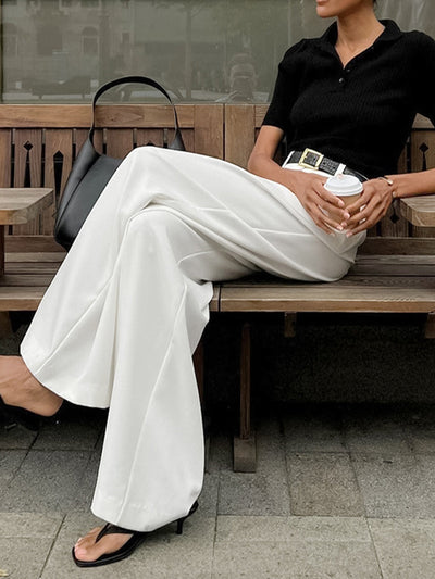 Streamlined Wide Leg Pants