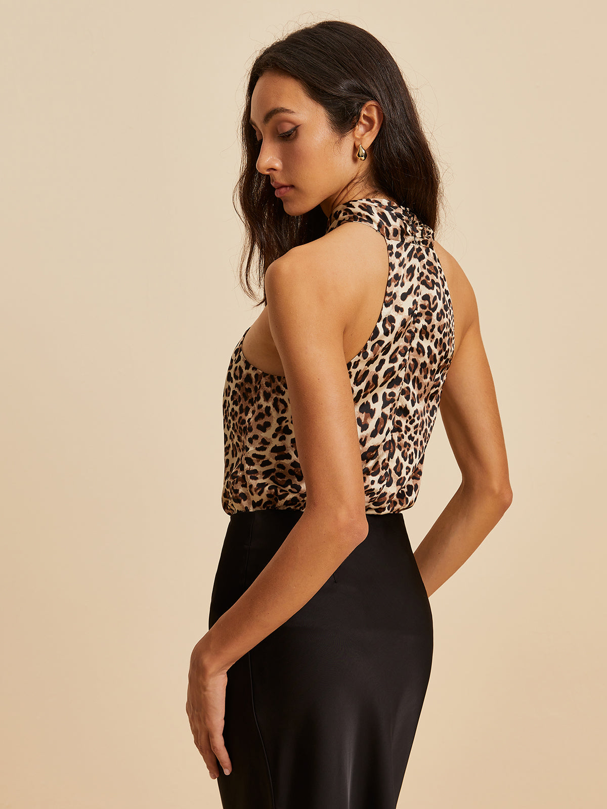 Amara™ | Leopard Polyester Top