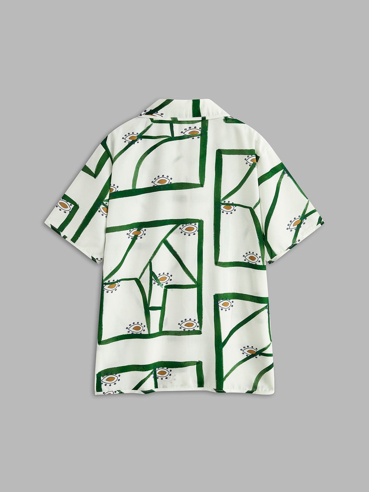 Casual Two-Piece Print Set with Drawstring Shorts