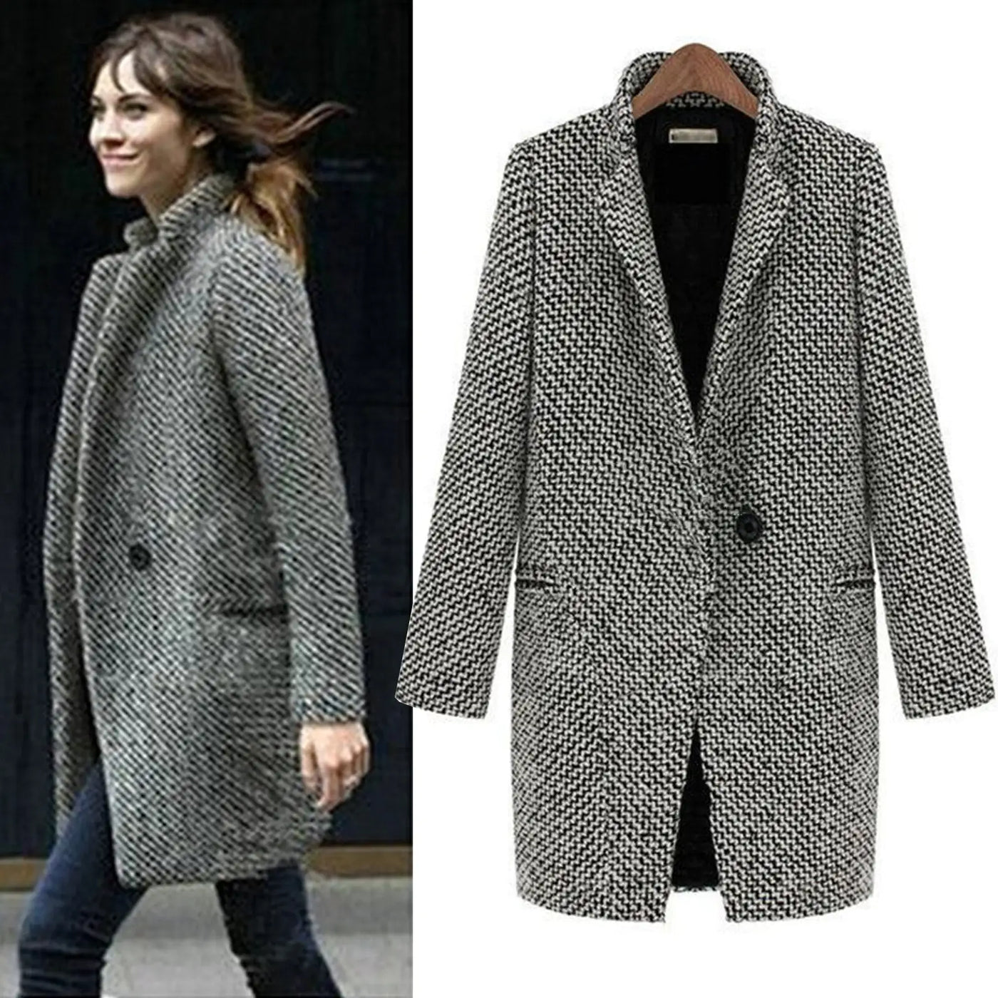 Linda™ | Long Wool Coat
