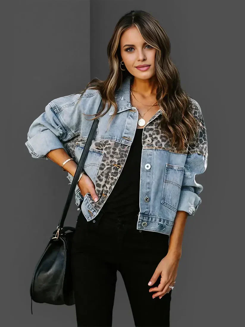 Celine™ | Leopard Denim Jacket
