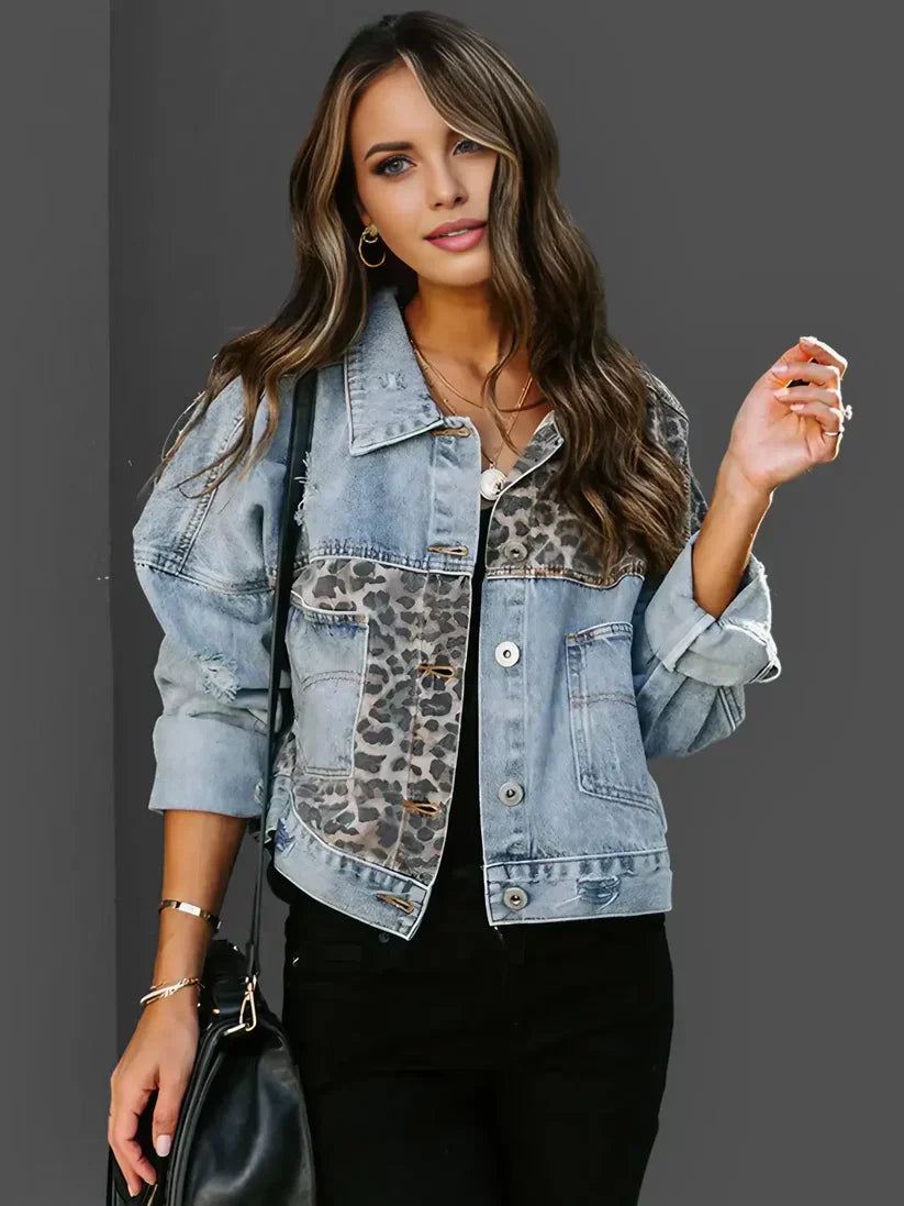 Celine™ | Leopard Denim Jacket