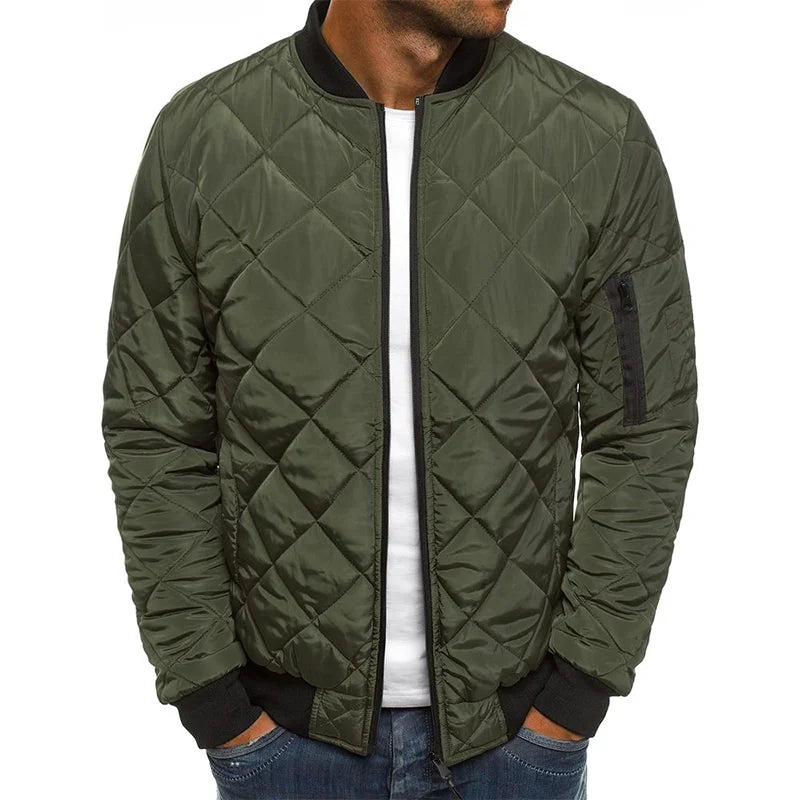 Dale™ | Cotton Jacket with Diamond Pattern