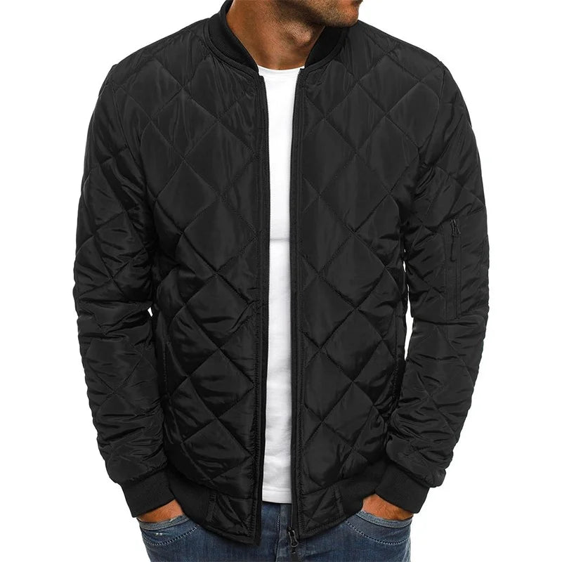 Dale™ | Cotton Jacket with Diamond Pattern