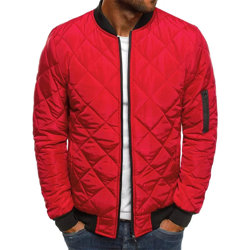 Dale™ | Cotton Jacket with Diamond Pattern