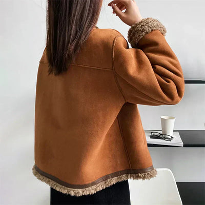 Rosalie™ | Shearling Button Jacket