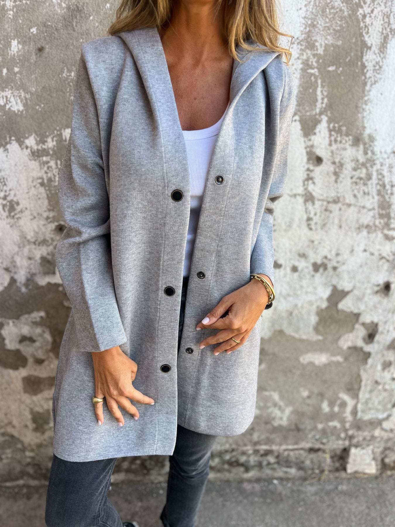 Lisabeth™ | Casual Single-Breasted Blazer with Hood