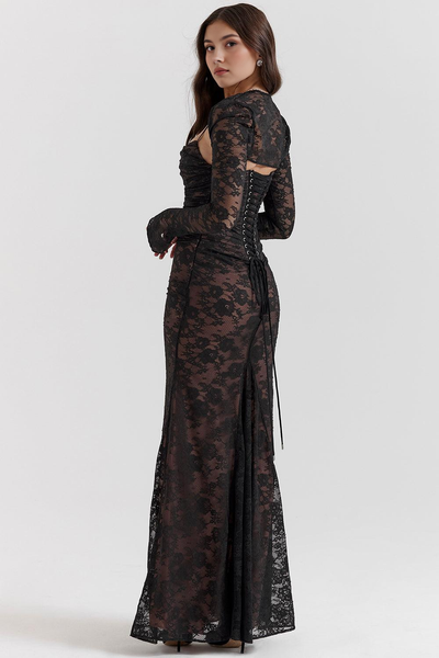 CELESTE - Lace Maxi Dress