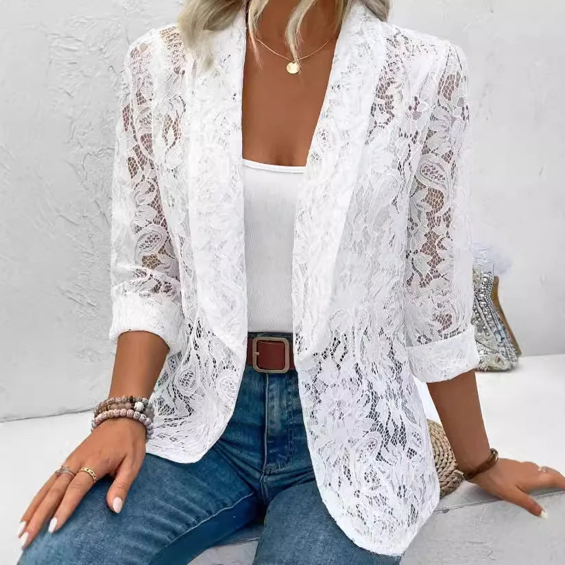 Ivy™ |  Elegant Lace Blazer
