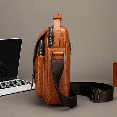 Jeep™ | Leather Crossbody Bag for Men with Wallet