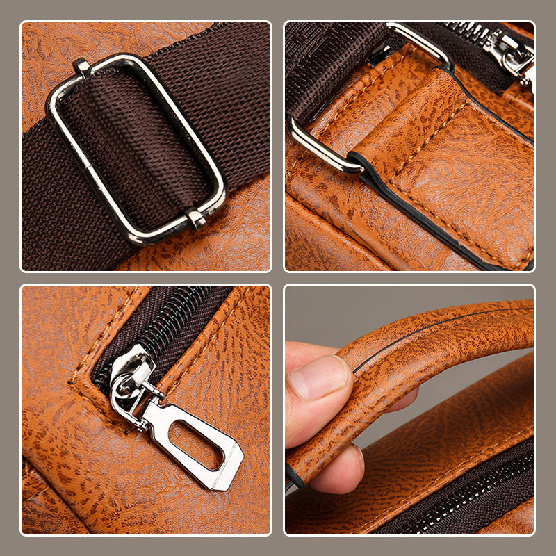 Jeep™ | Leather Crossbody Bag for Men with Wallet