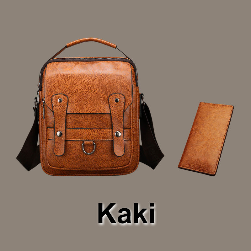 Jeep™ | Leather Crossbody Bag for Men with Wallet