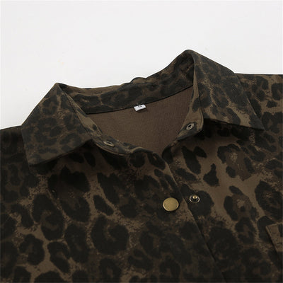 Tasha™ | Leopard Denim Shirt