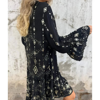 Mara ™ | Trendy Long Sleeve Mini Dress